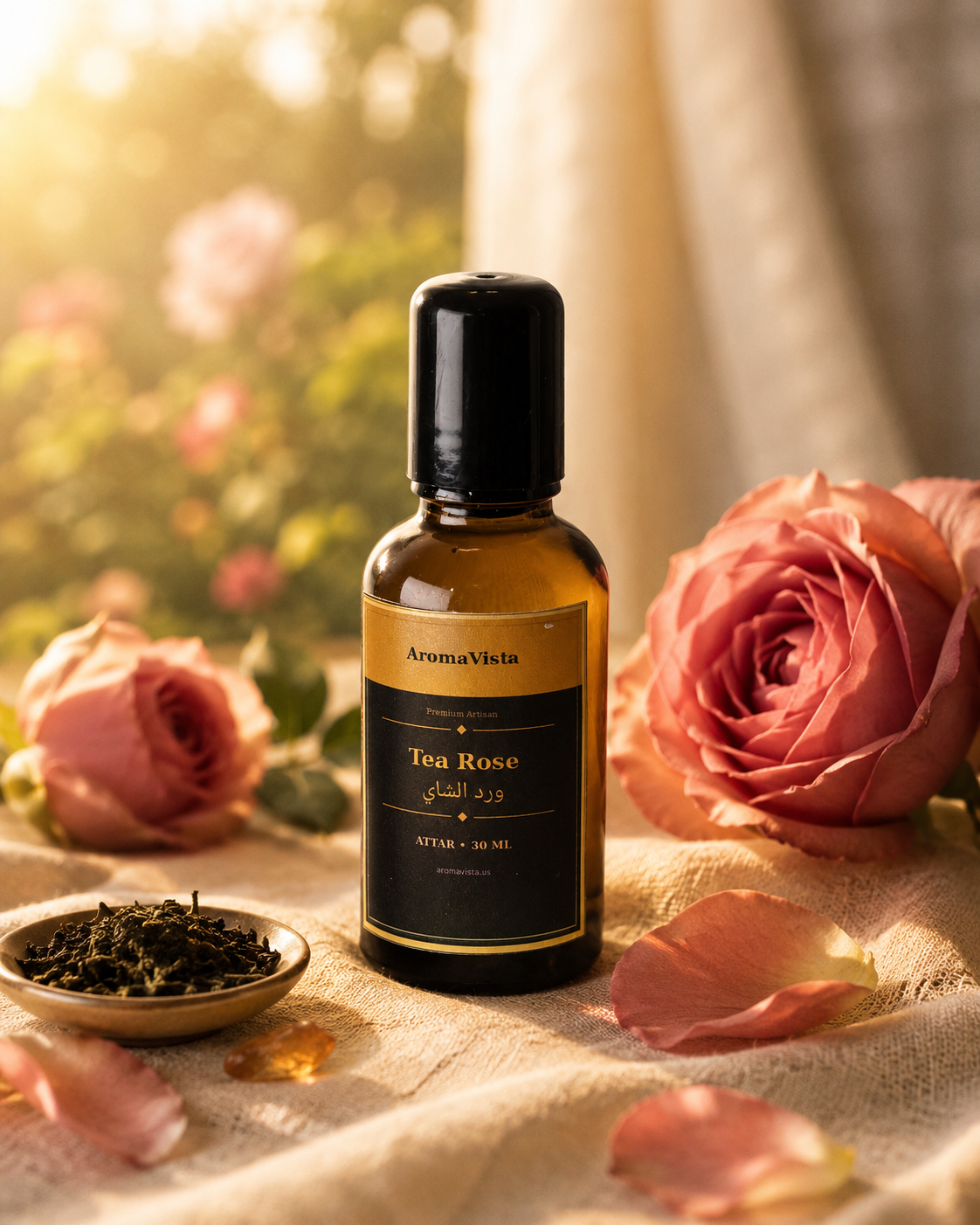 Tea Rose Alcohol-Free Attar Oil 30ml