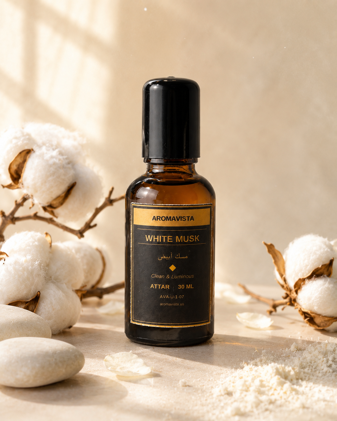 White Musk Alcohol-Free Attar Oil 30ml