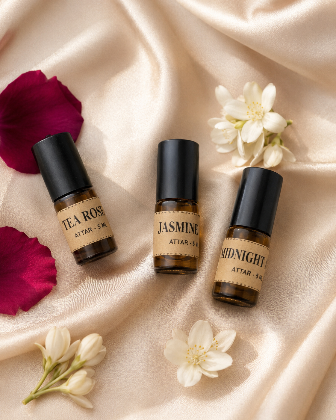 AromaVista Premium Artisan Attar Discovery Set — Choose 3, 5, or 7