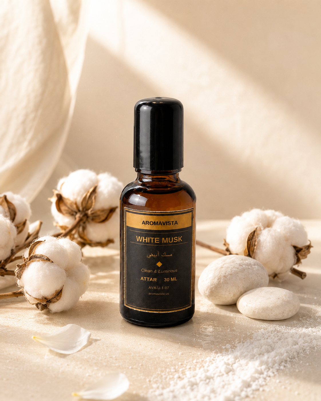 White Musk Alcohol-Free Attar Oil 30ml