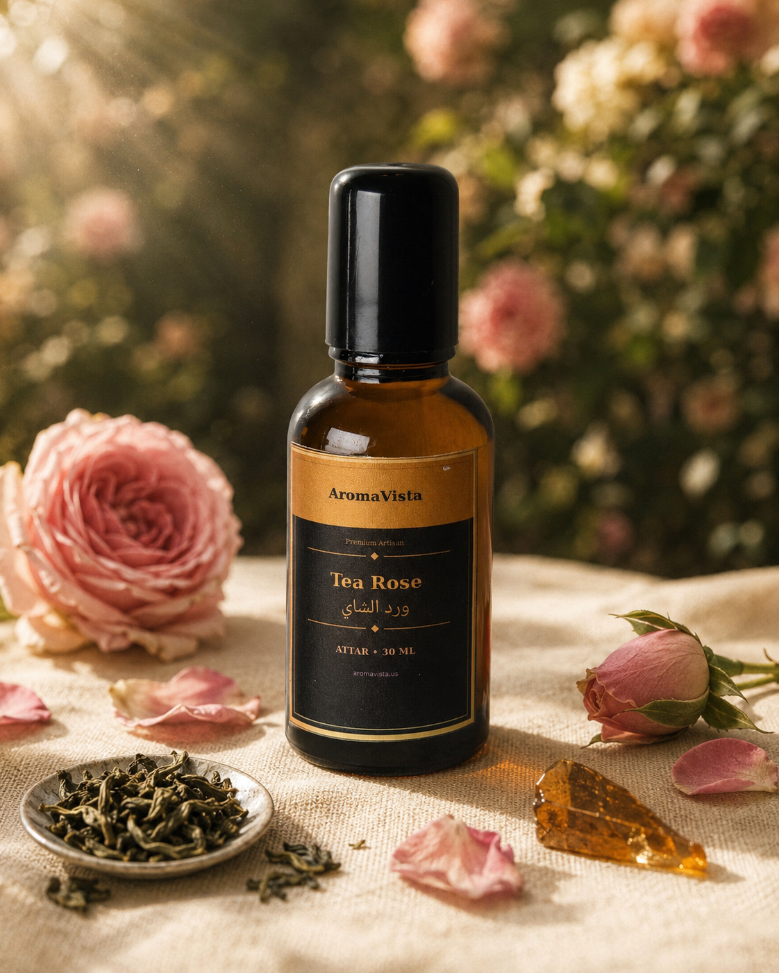 Tea Rose Alcohol-Free Attar Oil 30ml
