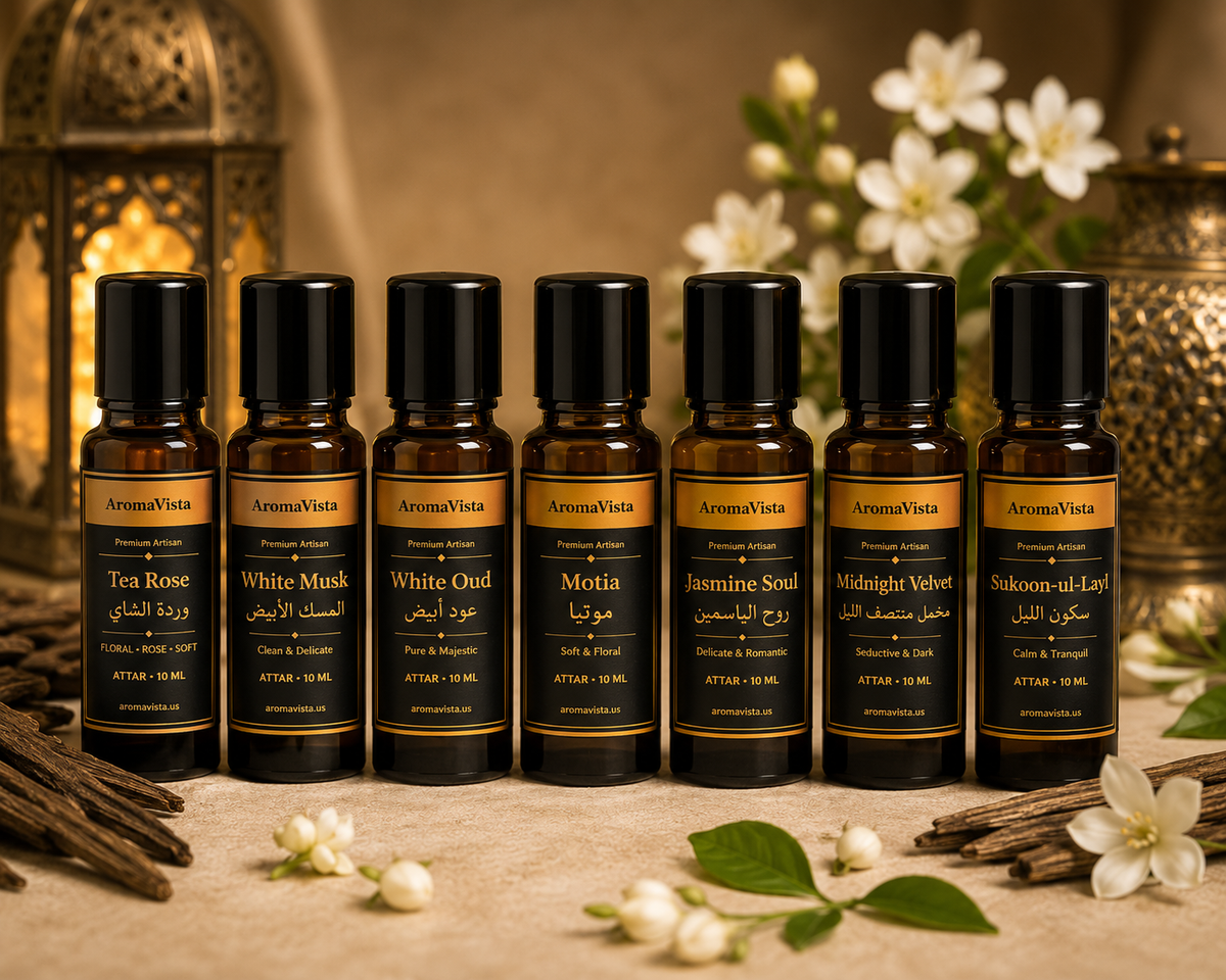 Choose Any 3 Alcohol-Free Attar Oils — 10ml Roll-On Set