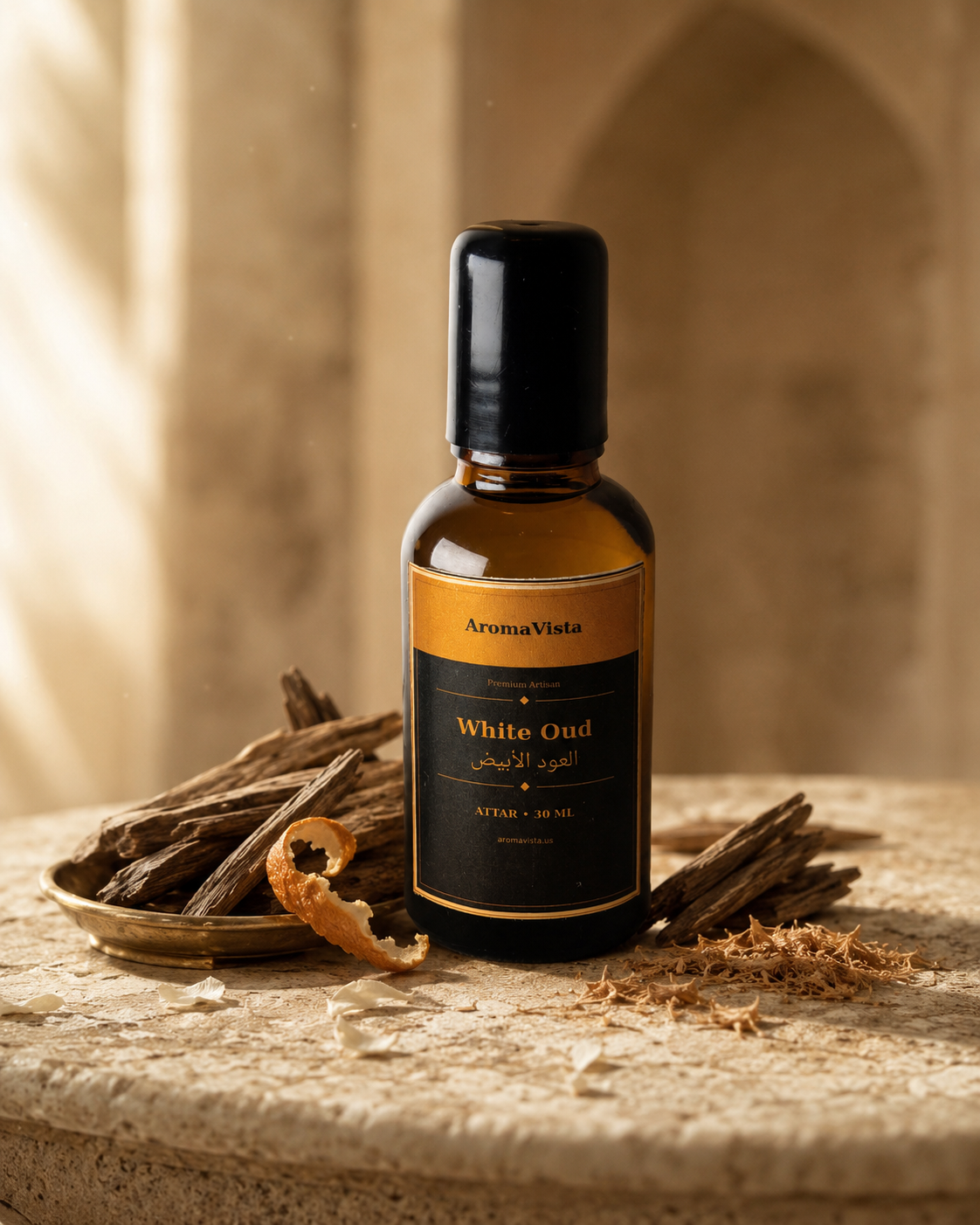 White Oud Alcohol-Free Attar Oil 30ml